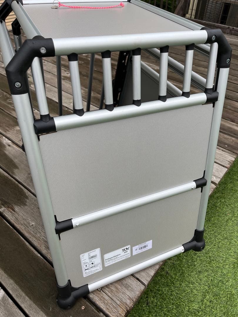 手渡し限定)アルミ製犬用ケージ 中型犬用 4Pets TUV認証