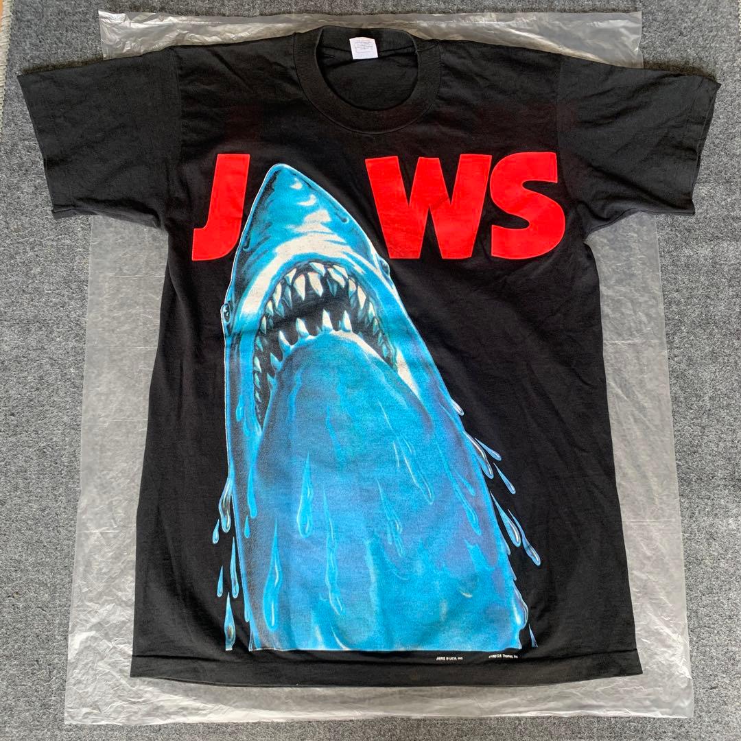 希少 ヴィンテージ ジョーズ Tシャツ JAWS 90s レア 映画 ブラック