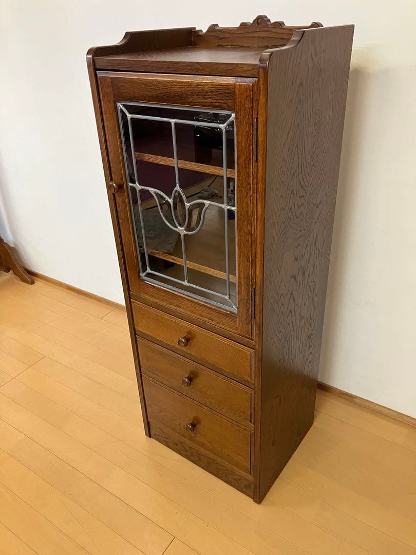 三越ブルージュ ステンドグラス キャビネット 英国カントリーハウス