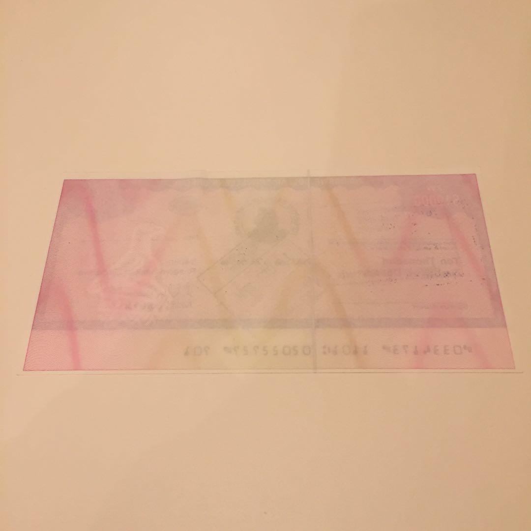 未使用 2004年 希少レア ジンバブエドル 1万ドルトラベラーズチェック