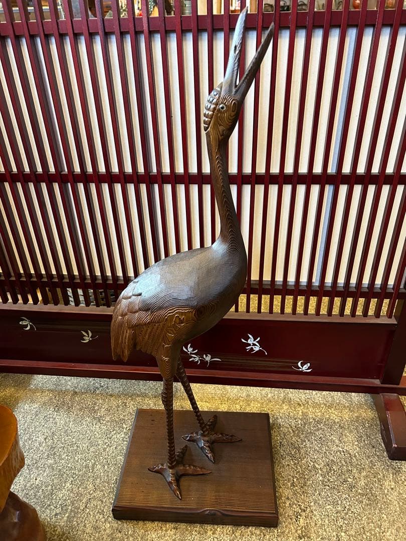 欅材 八角形の作業台 古木 古材 枯木 木塊 花台 展示台 オブジェ