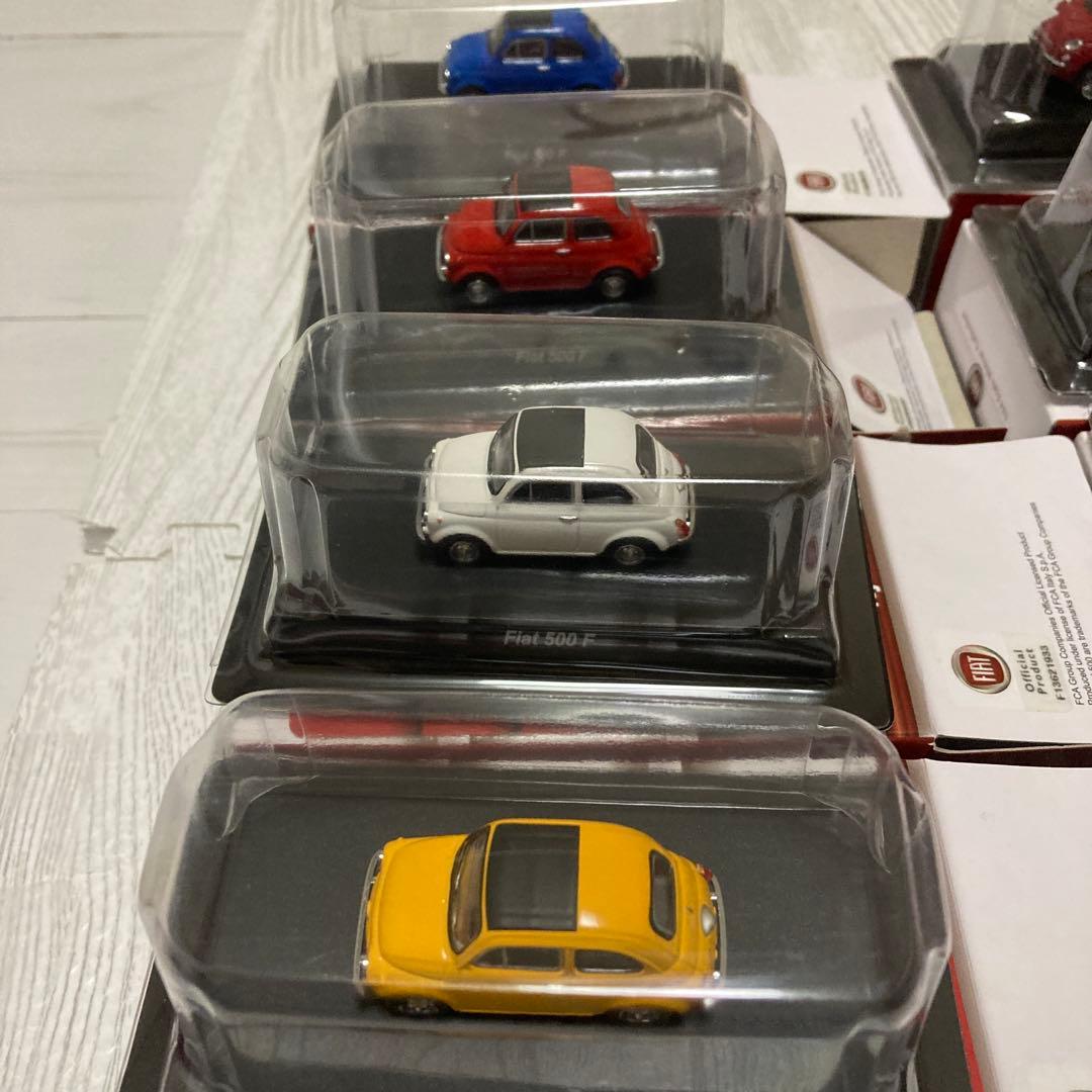 京商 1/64 FIAT 500F & 500 ミニカーコレクション 8台セット