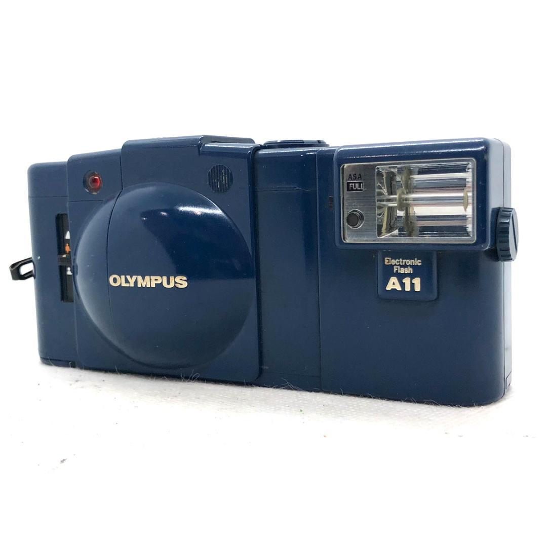 【C6545】OLYMPUS XA2 + A11【ブルー】 フイルムカメラ C6545】OLYMPUS XA2 + A11【ブルー】 フイルムカメラ