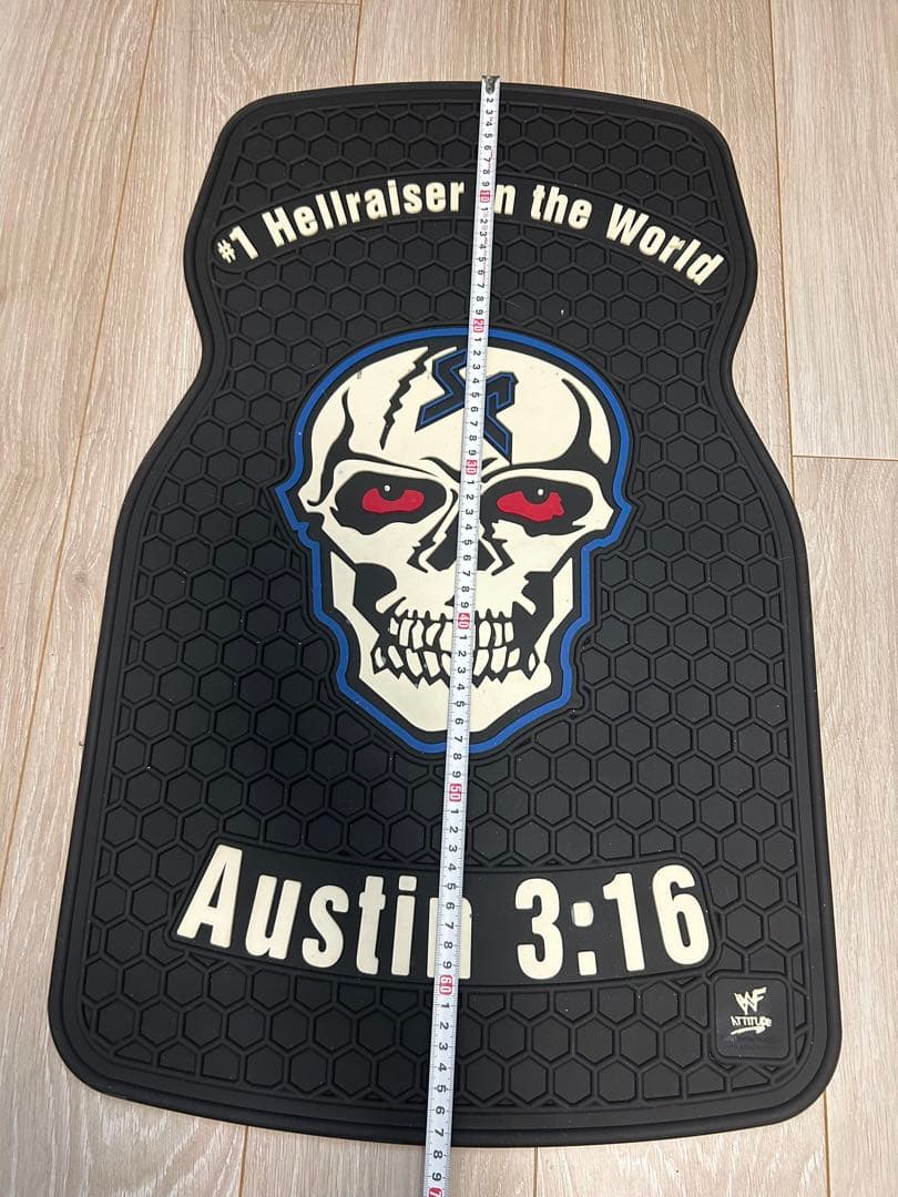 WWF ストーンコールド カーフロアマット Austin 3:16