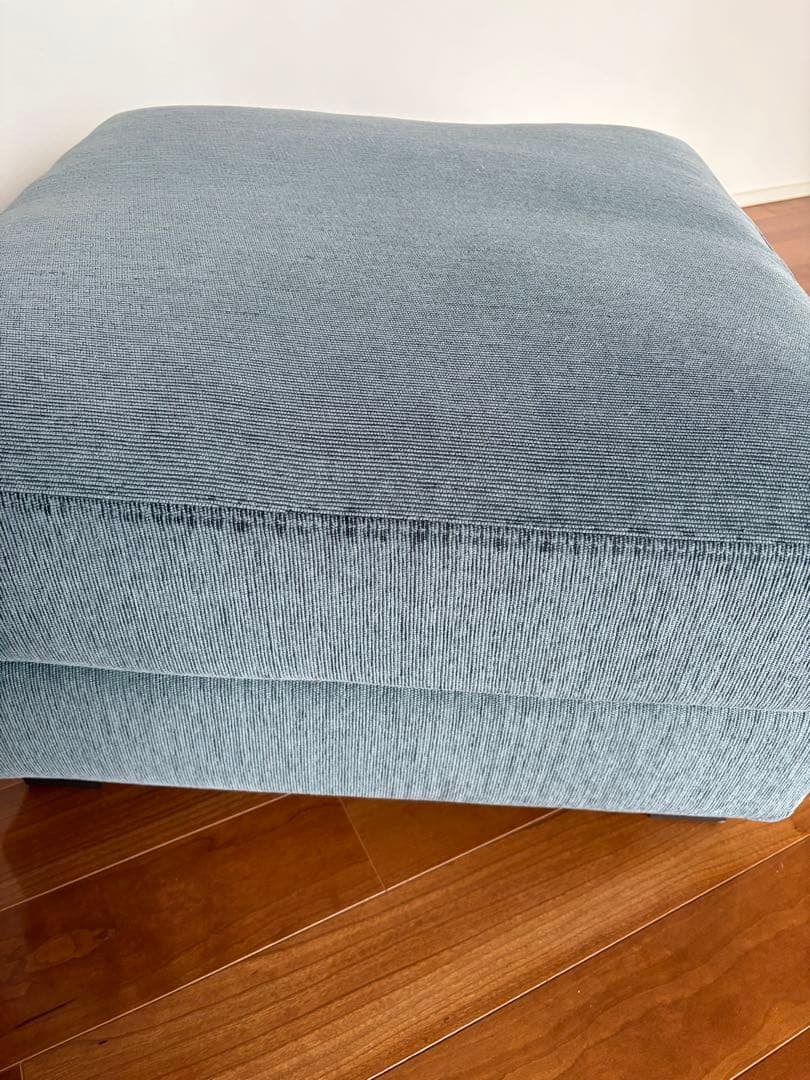 ACTUS オットマン ブルー