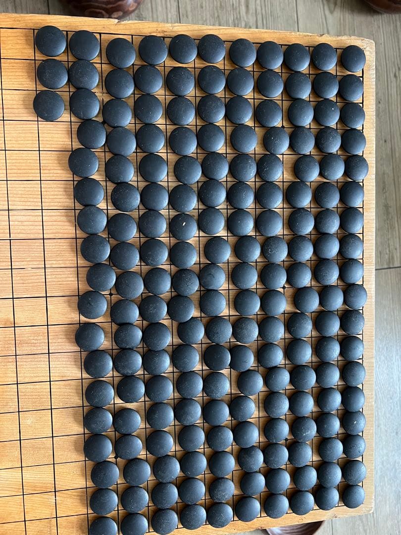 木製囲碁セット 黒白石付き