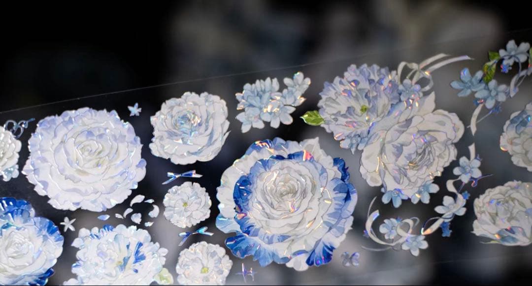 海外マスキングテープ巻売り 花壇 フラワー 風景マスキングテープ 人物