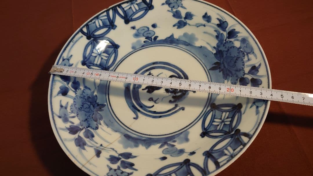 古伊万里　伊万里　李朝　染付　古染付　龍の図　渦福　江戸期　蔵出し　１客