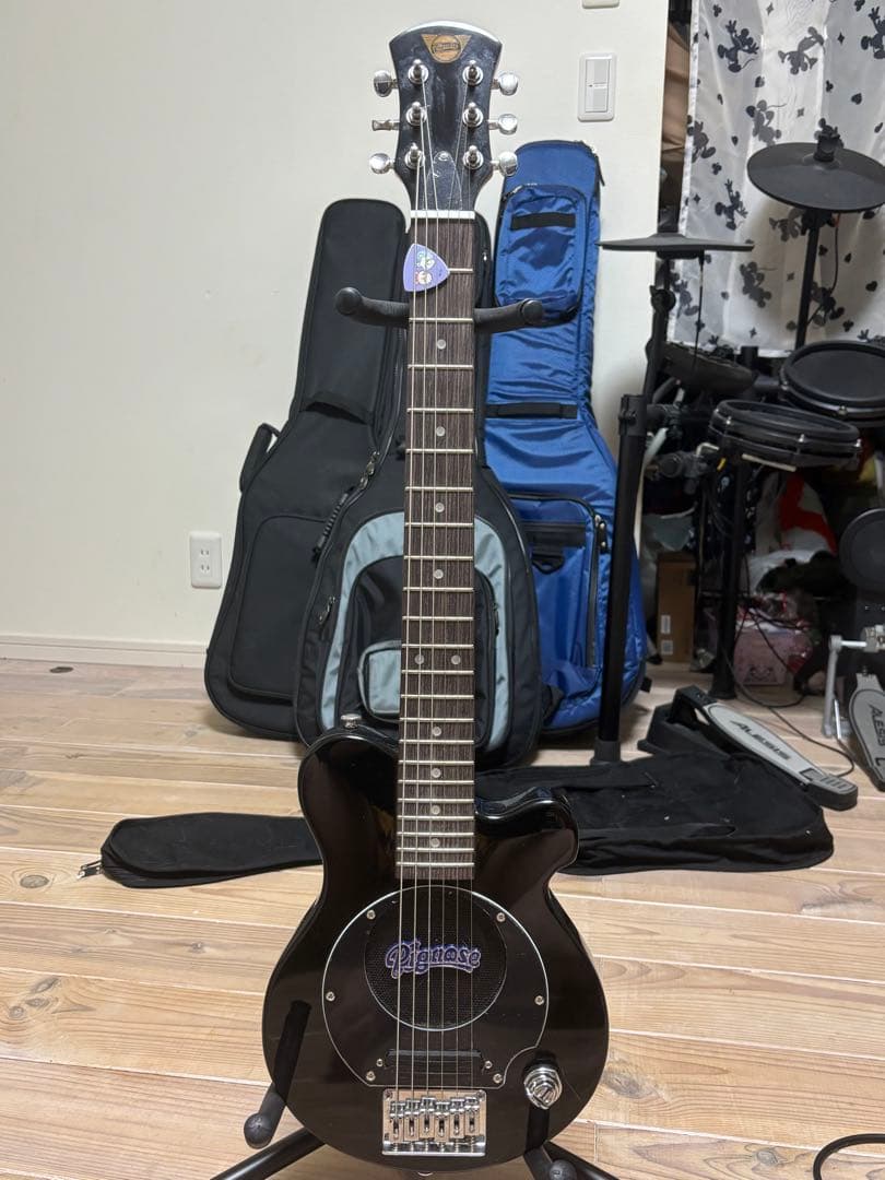 Pignose ブラックエレキギターセット - メルカリ