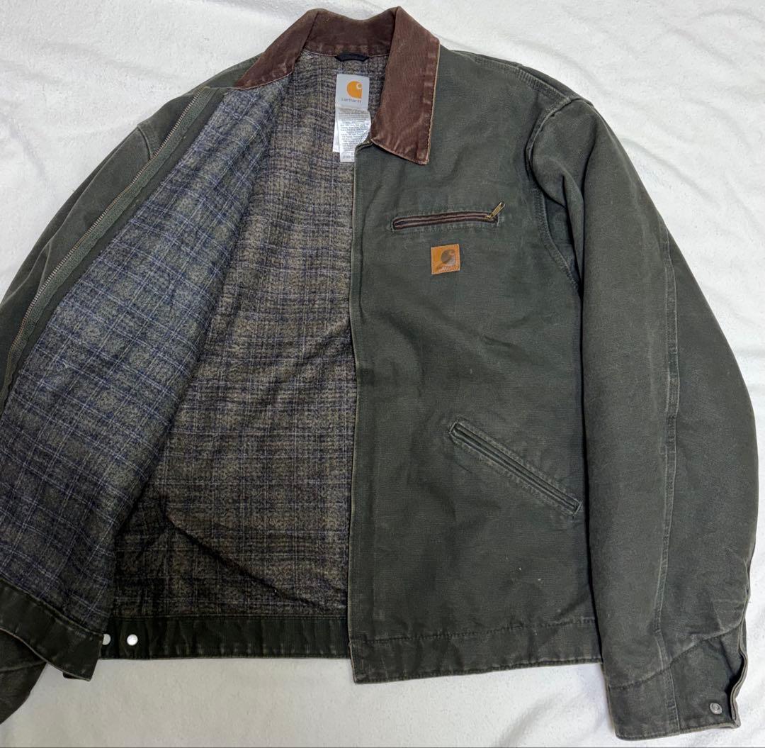 カーハート デトロイトジャケット モス