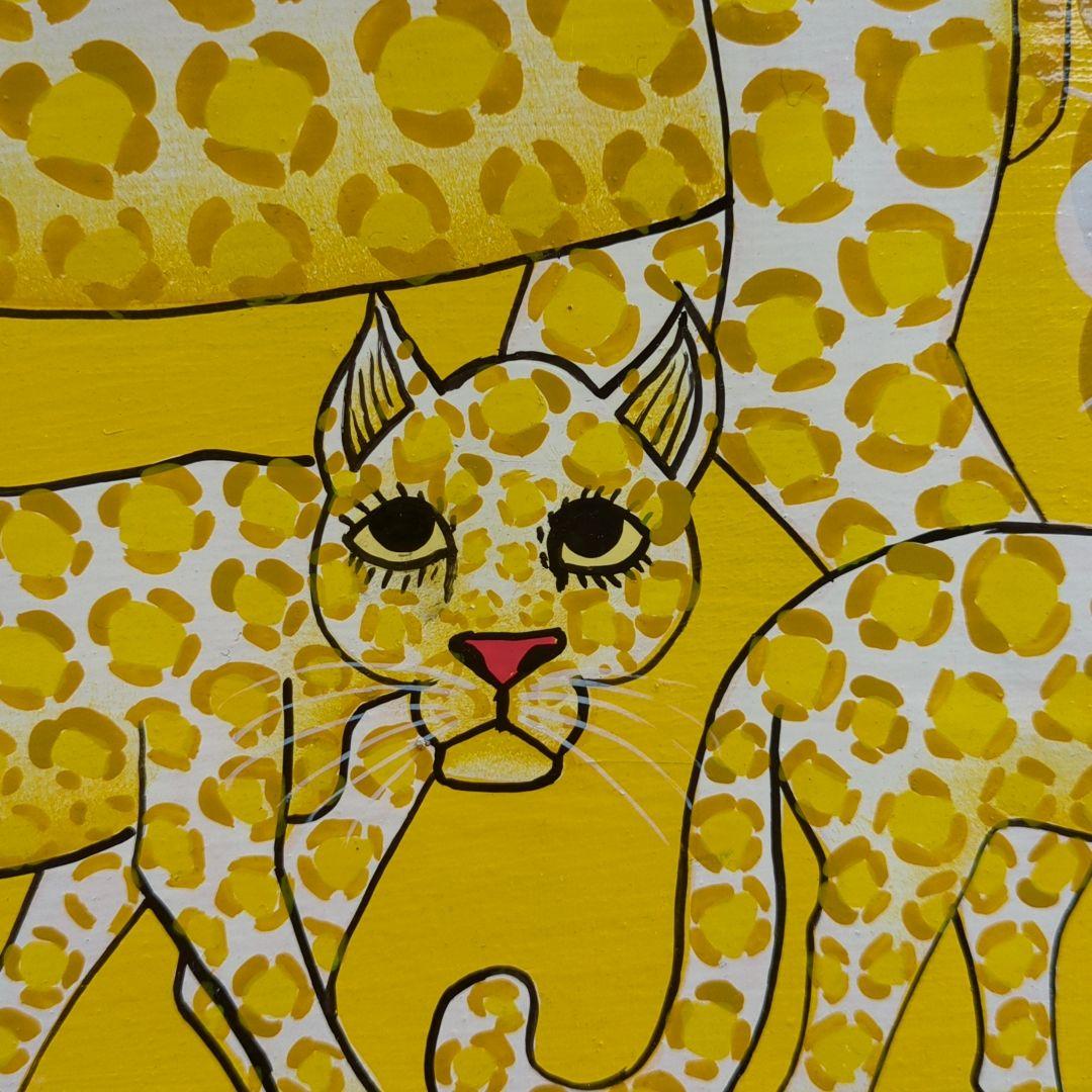 Yellow Leopard fam2 』by Zuberi 30*40cm Elephants Save Leopard