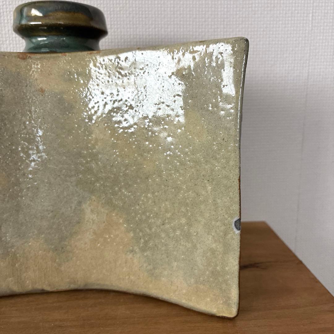 【欠けあり】新品未使用 壺屋焼 金城須美子(金城次郎の長女) 抱瓶
