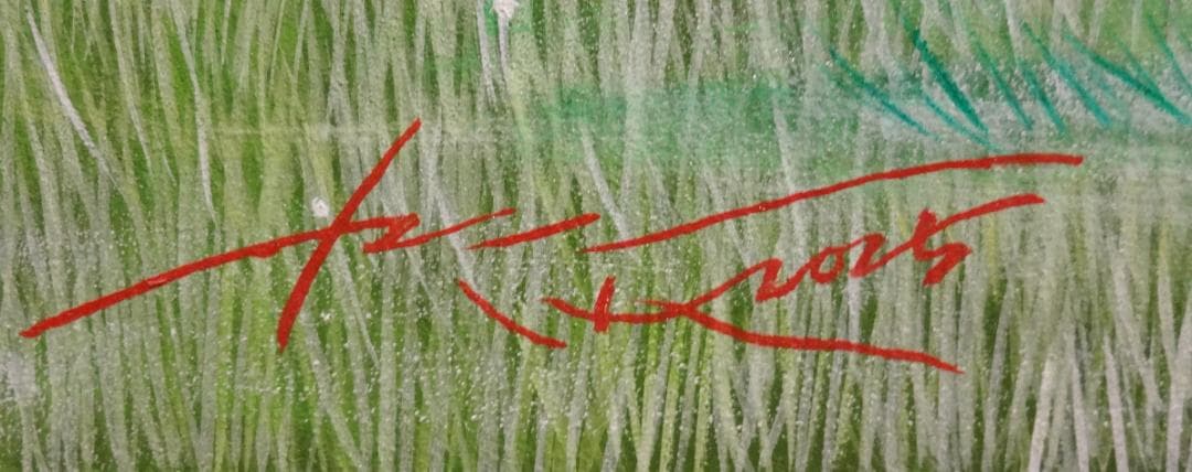 上鈴木正一 油彩画 A3『 夏の思い出 』新作原画 オススメの作品です