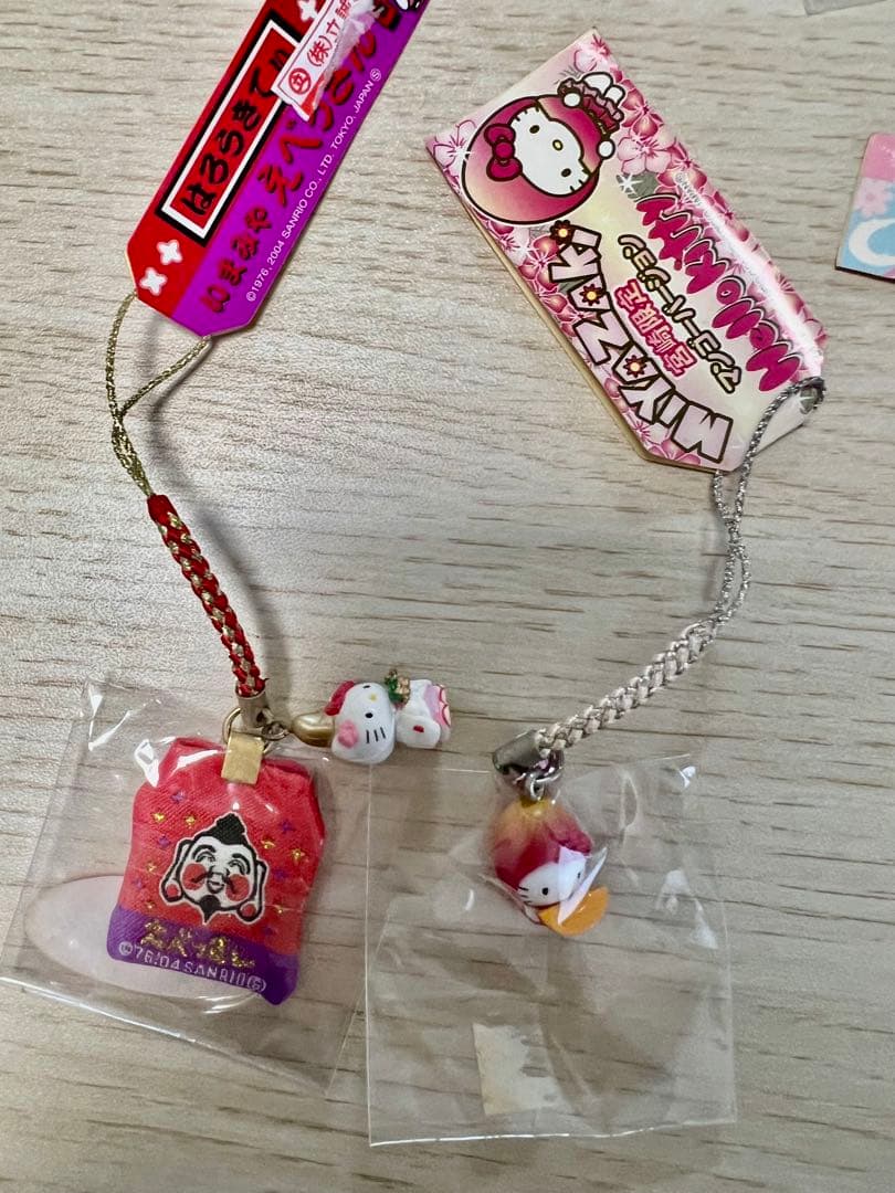 ご当地ハローキティ ストラップセット 10個まとめ売り、ハワイハンカチ