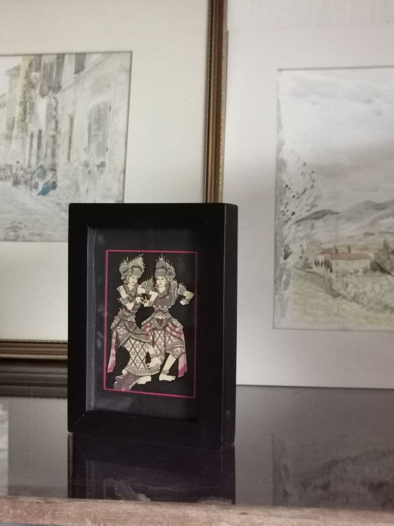 インドネシアバリ島アート細密画 神の踊り コモシャンバラ