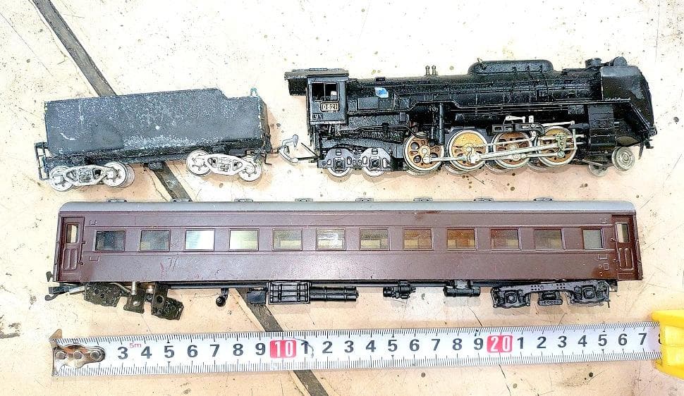 k*n様 HOゲージ ジャンク SLセット 鉄道車両模型 1/64サイズの