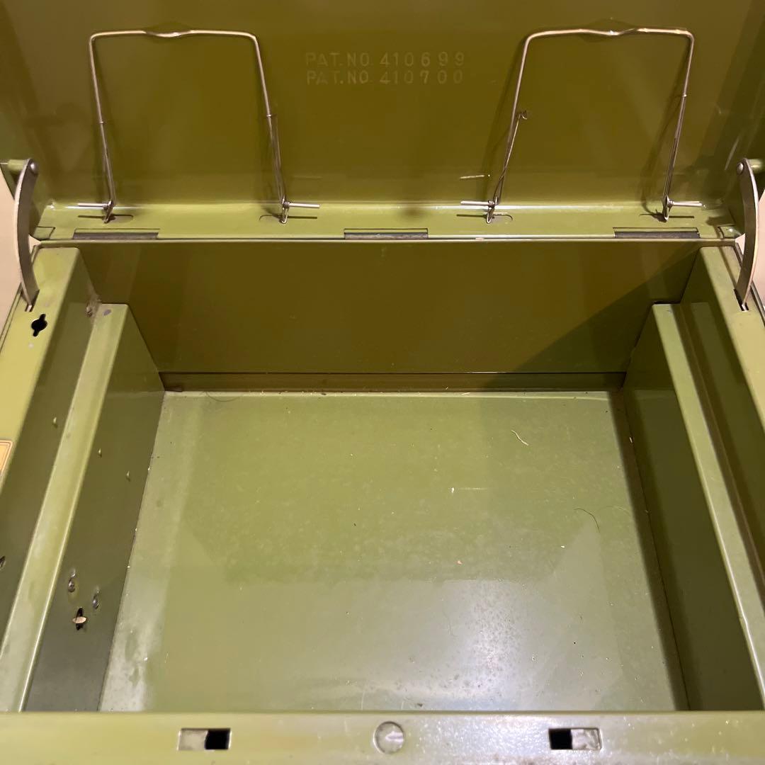 ALPS 手提げ金庫 昭和レトロ アンティーク 鍵あり