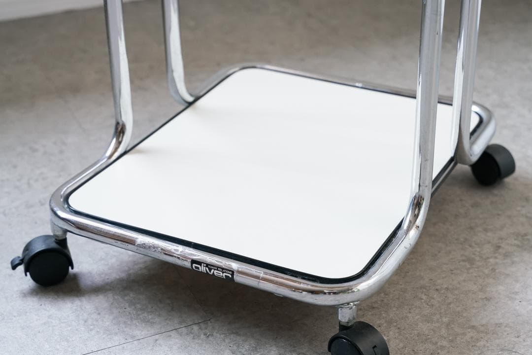 70-80's \"oliver\" ワゴンテーブル ミッドセンチュリー モダン