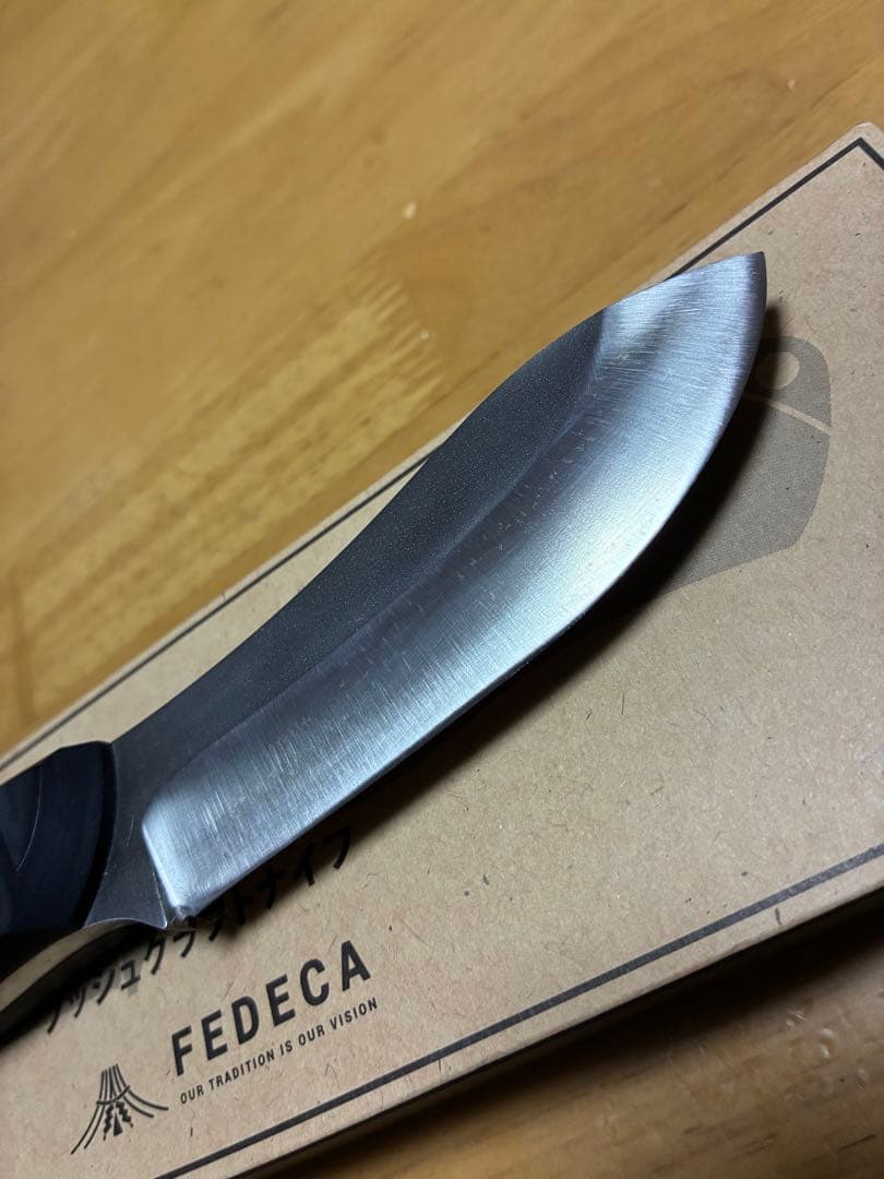 FEDECA ブッシュクラフトナイフ リップルブラック