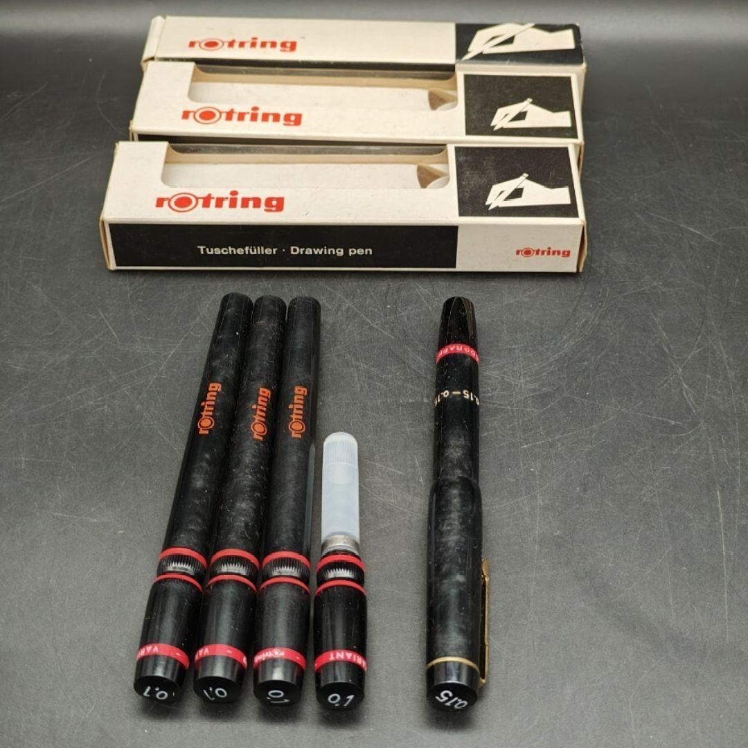 廃盤品 ロットリング/rOtring バリアント 製図ペン インク補充式 万年筆
