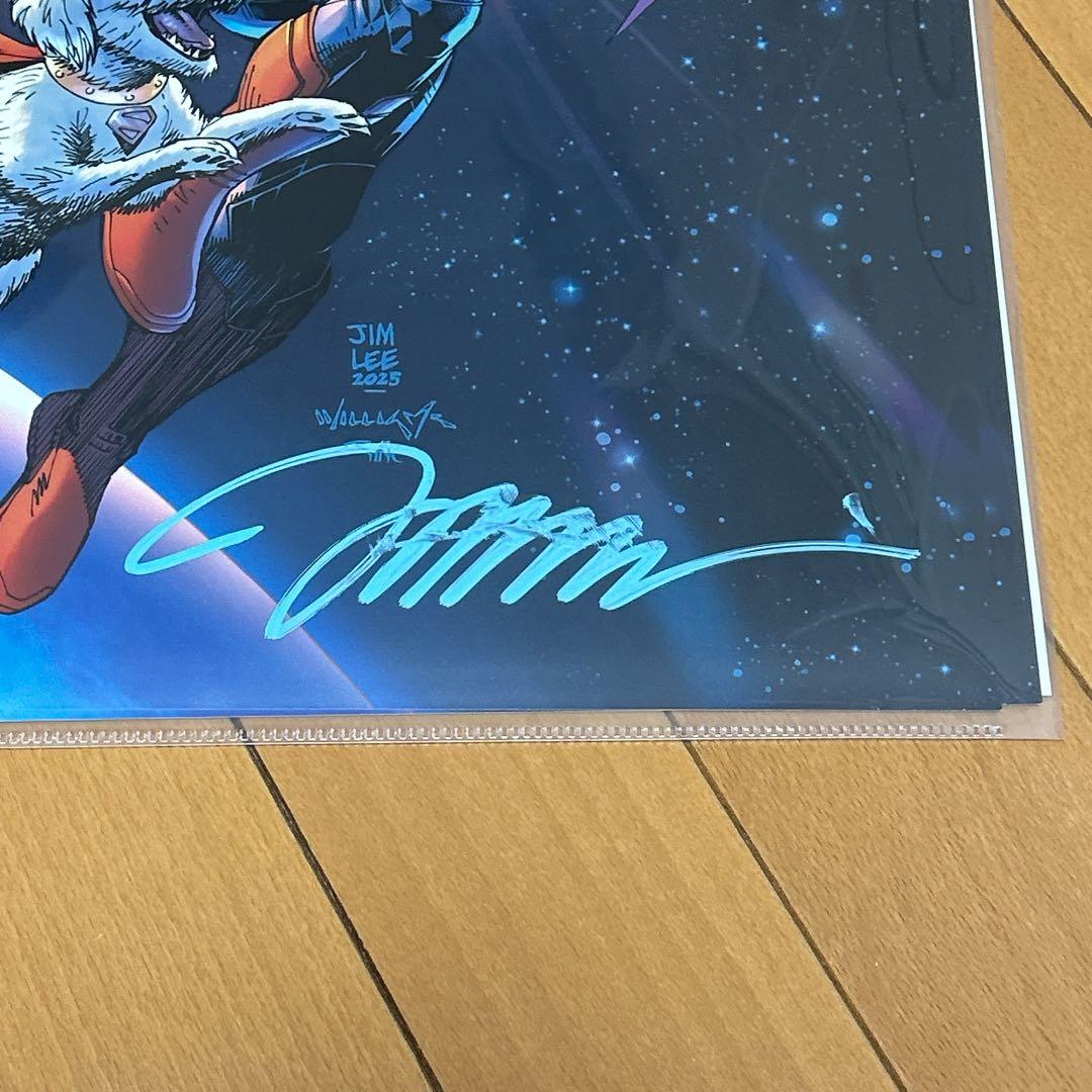 スーパーマン アートプリント Jim Lee サイン入り
