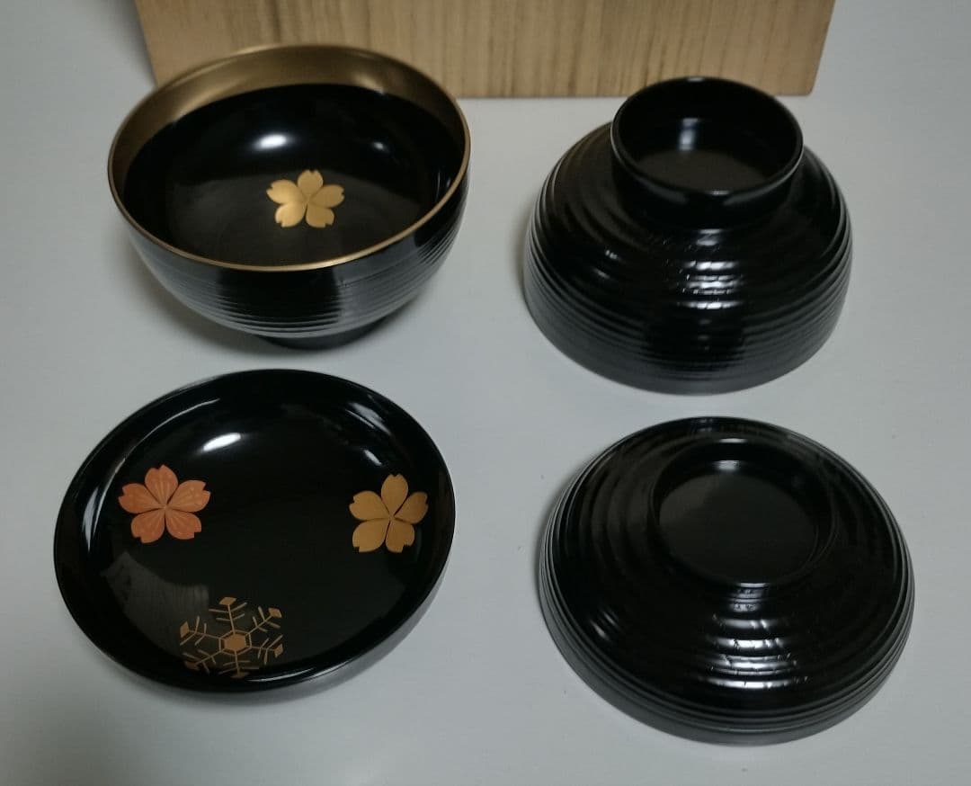 輪島塗 雪月花蒔絵 煮物椀 作家もの