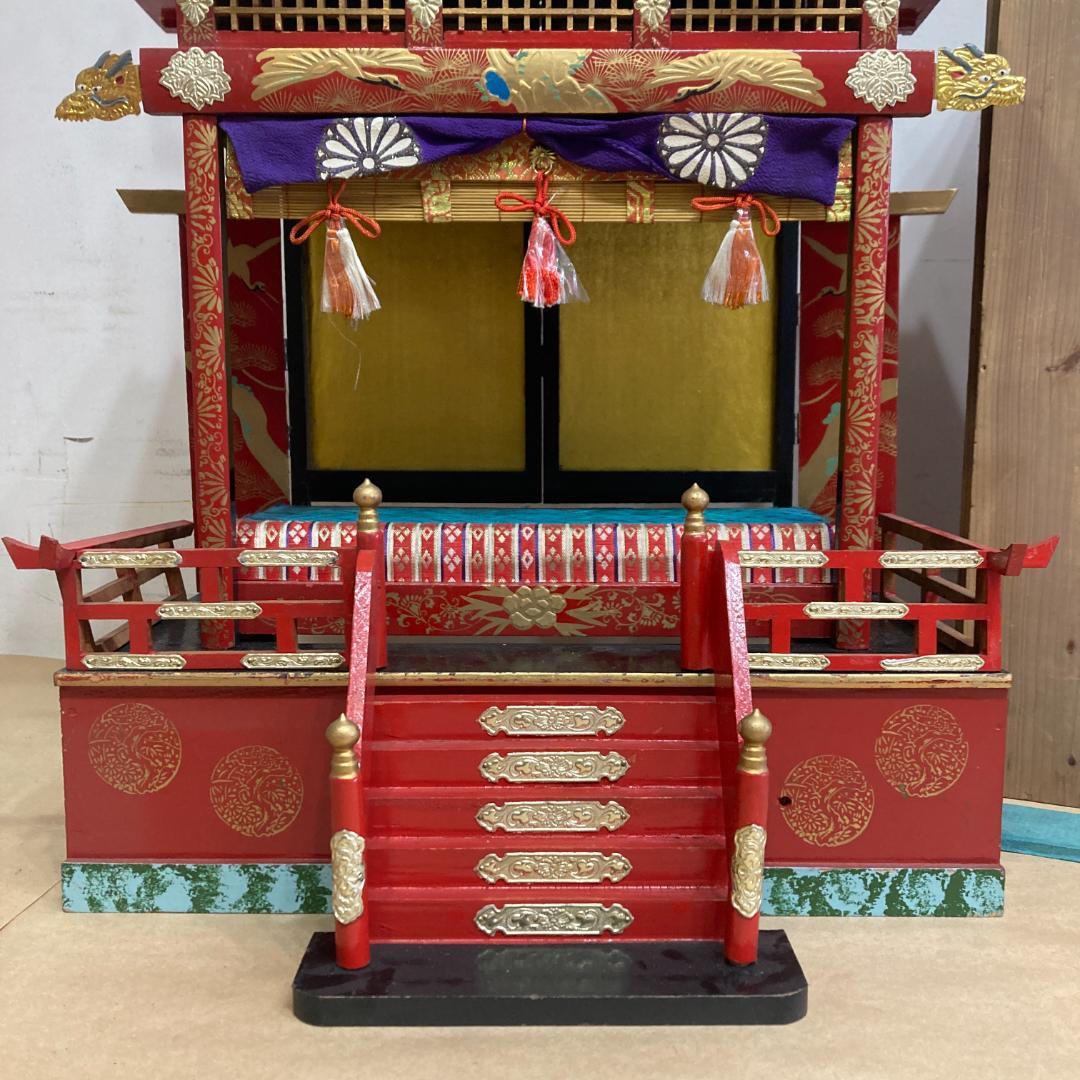 ひな御殿 豊寿殿　木製 組み立て式 御殿飾り　雛人形 ひな祭 昭和レトロ