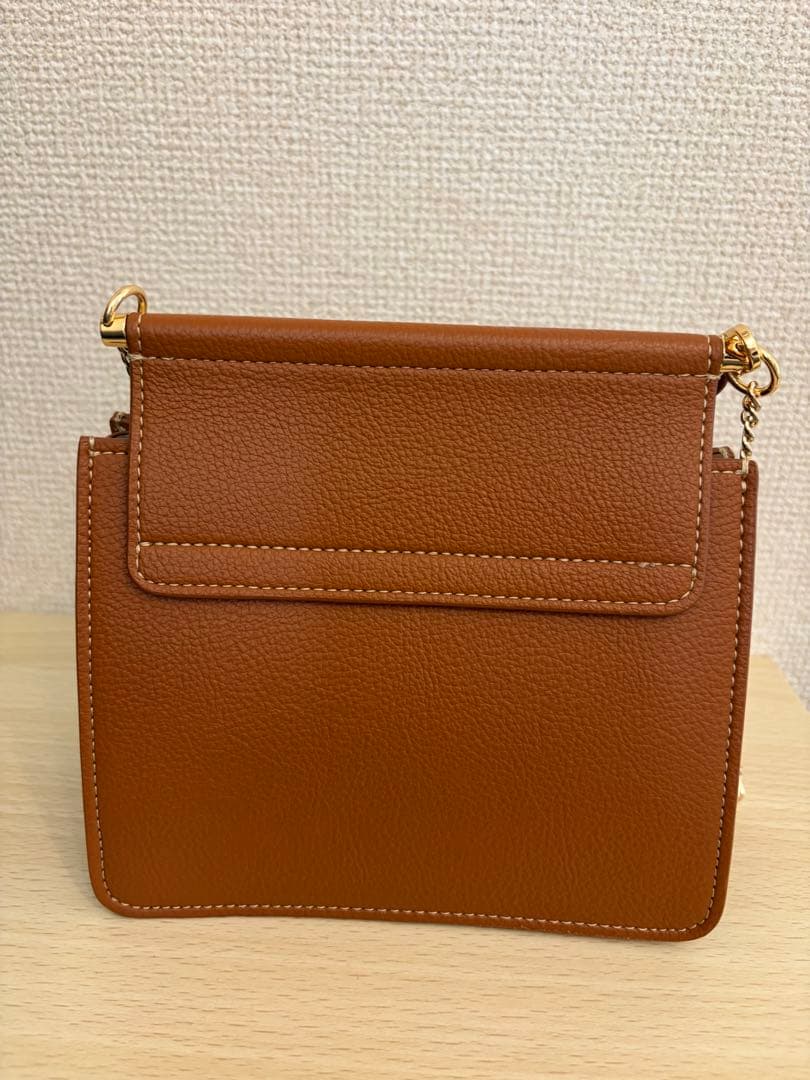 POLÈNE NUMÉRO SEPT mini ショルダーバッグ キャメル