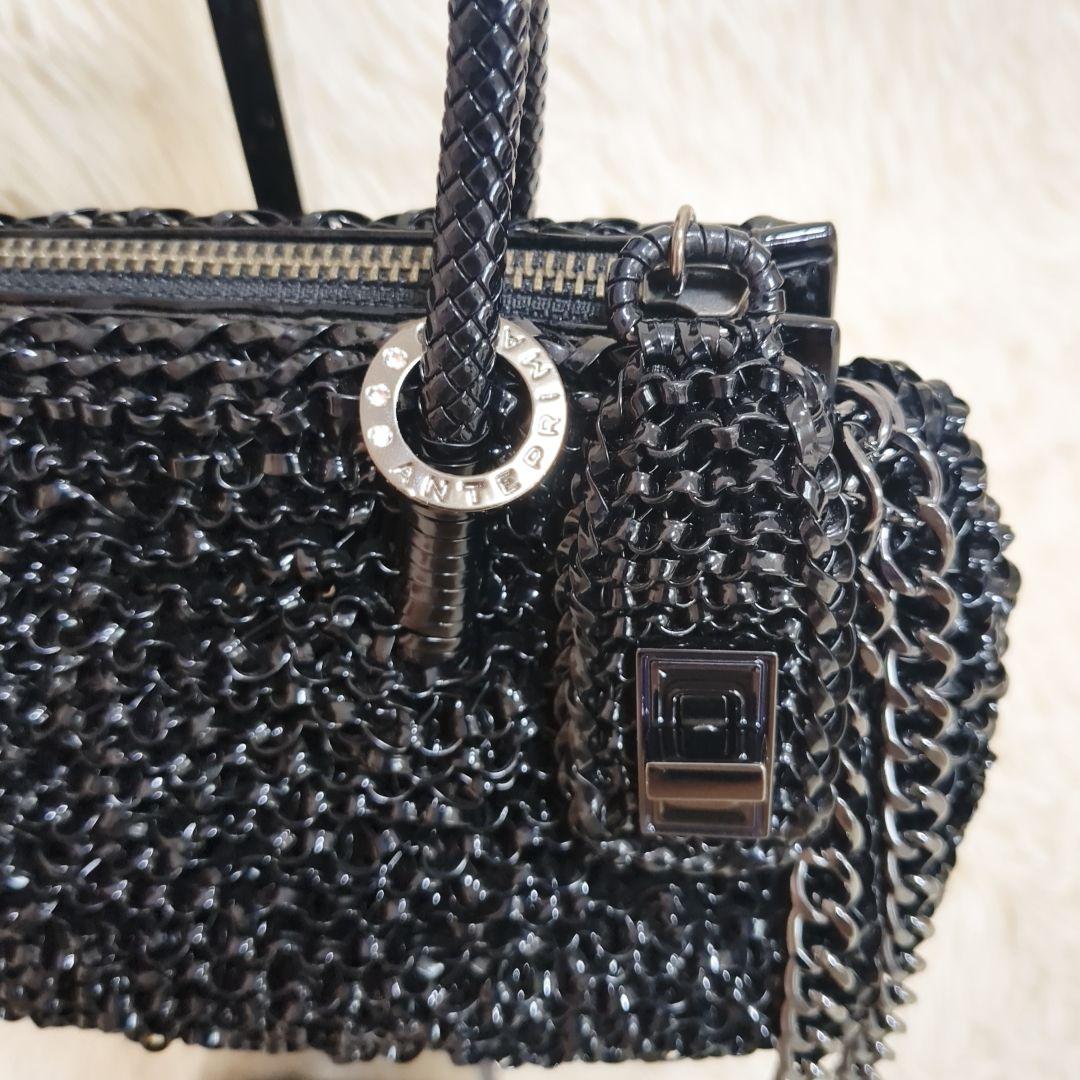 【極美品】アンテプリマ バック ワイヤー グリッター エナメル 2way