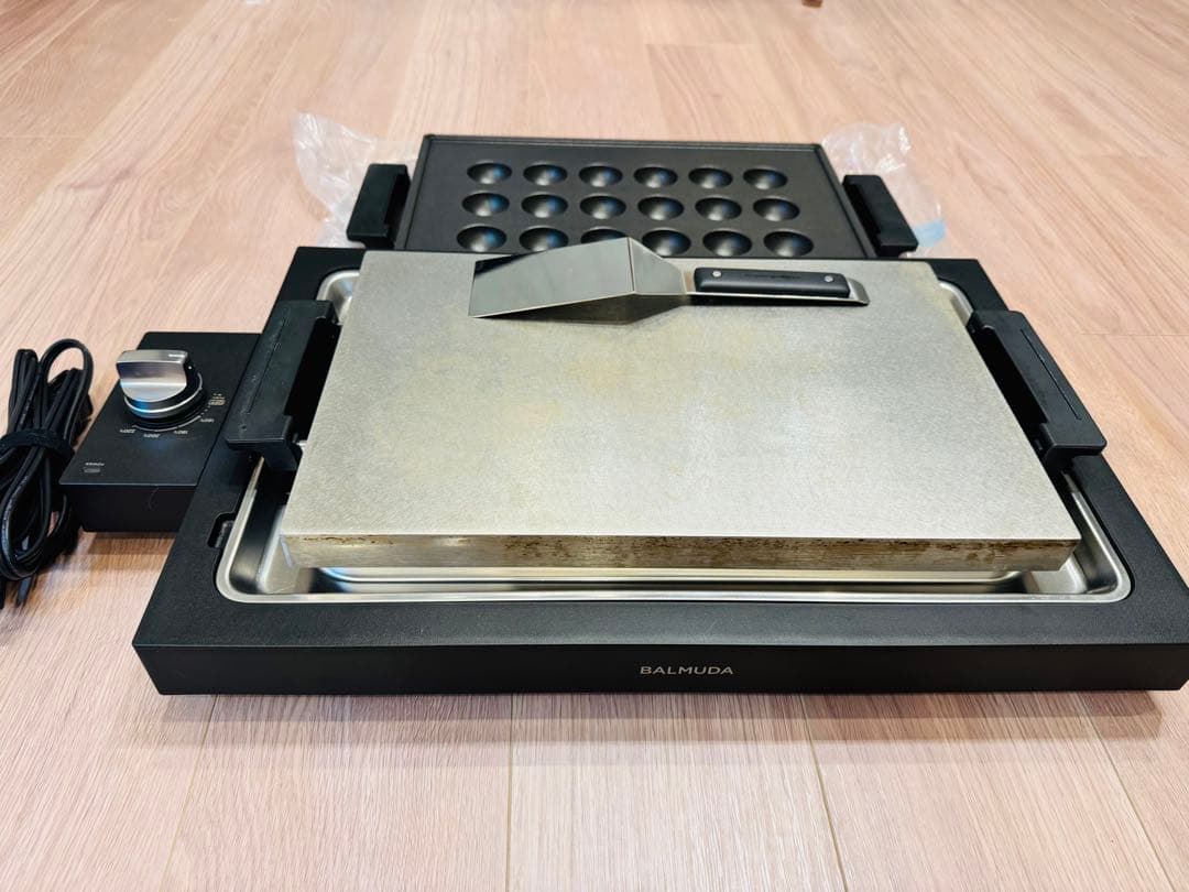 BALMUDA 大型ホットプレート たこ焼きプレート付き