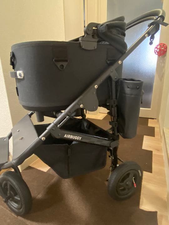 ダブルペットカート ネイビー メッシュ窓付き ペットカート