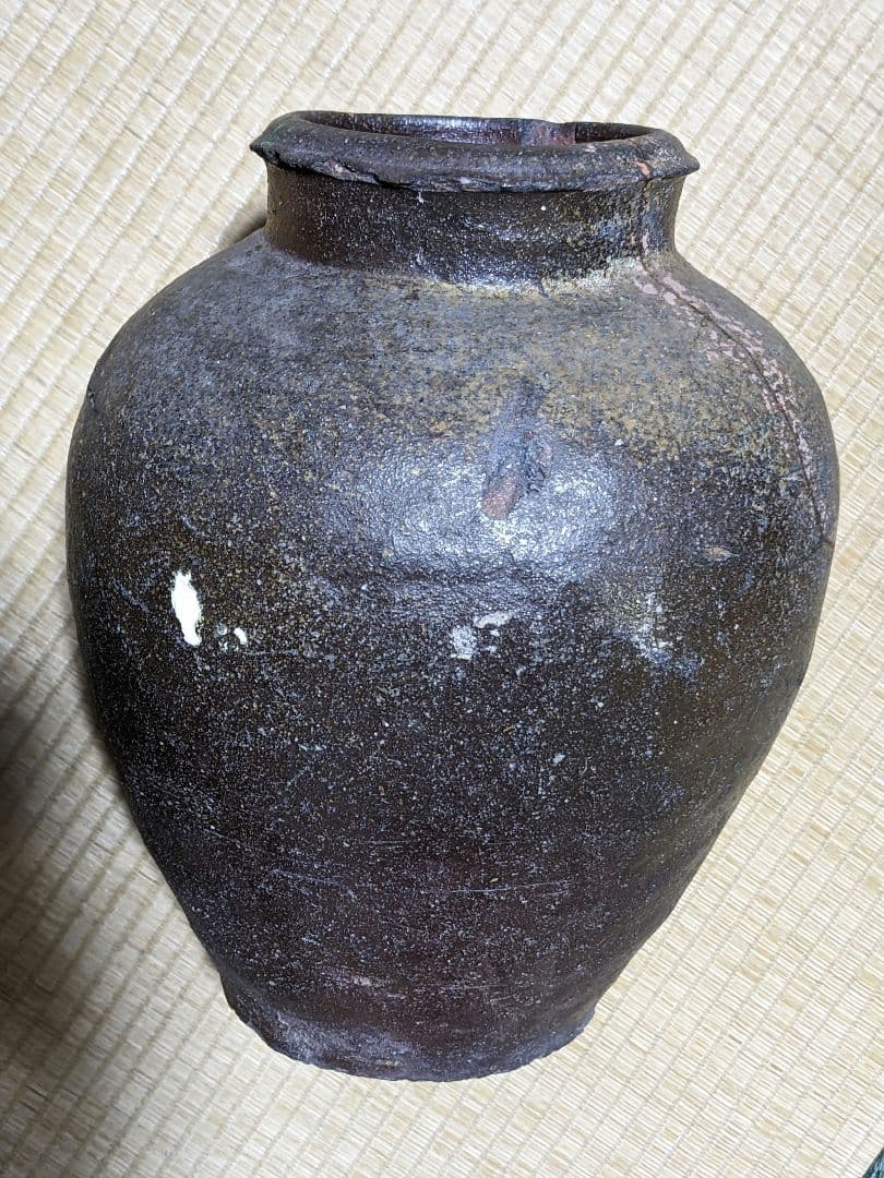 ♢古丹波 焼締め壺 穴窯時代 室町時代〜桃山時代 花器 古美術品 骨董品