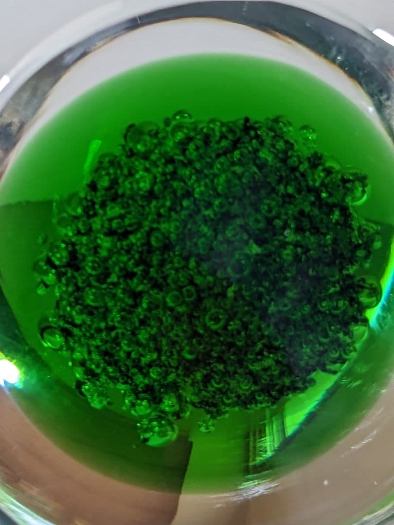 ♢ヴィンテージ物 チェコスロバキア ガラス工芸 ペーパーウェイト 置物