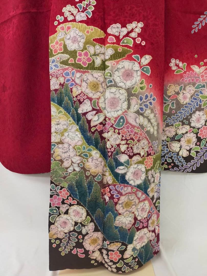 WA-Modern】正絹 辻ヶ花 振袖7点フルセット 振袖