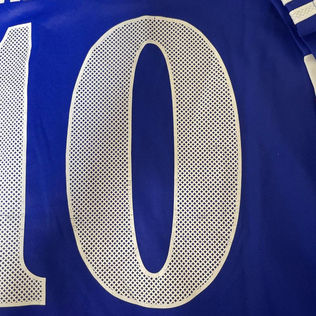 サッカー日本代表 【サイン入り】 10名波浩選手ユニフォームLサイズ