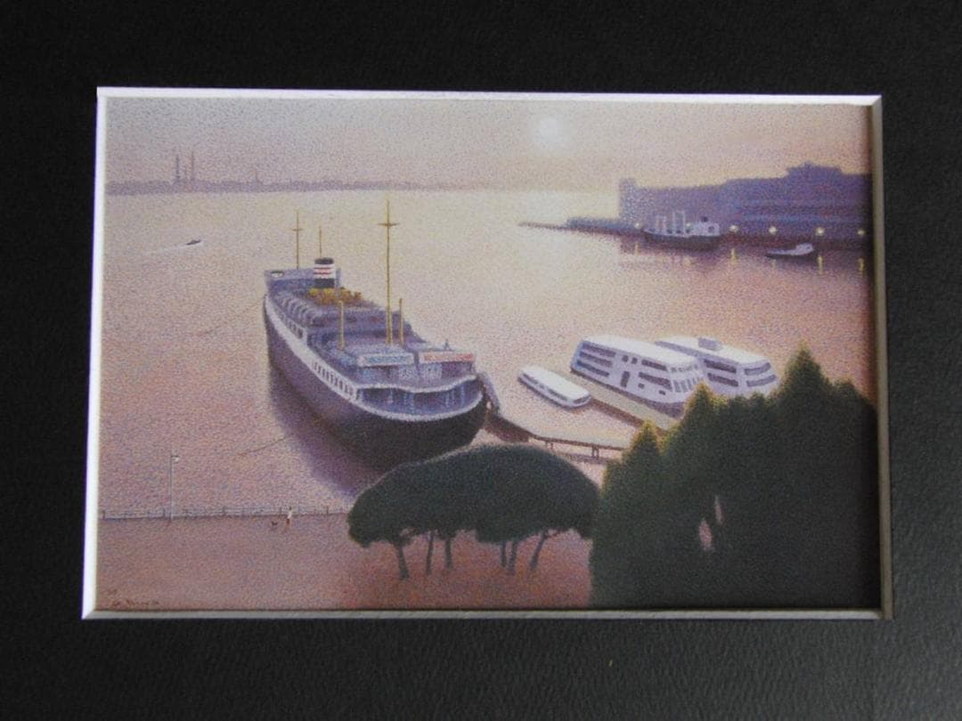 丹羽章、【朝陽】、希少な額装用画集より、新品額装付、状態良好