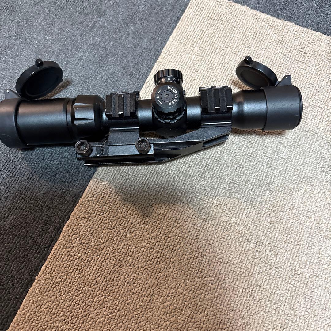 スコープ ブラック 大口径 フリップアップキャップ付き