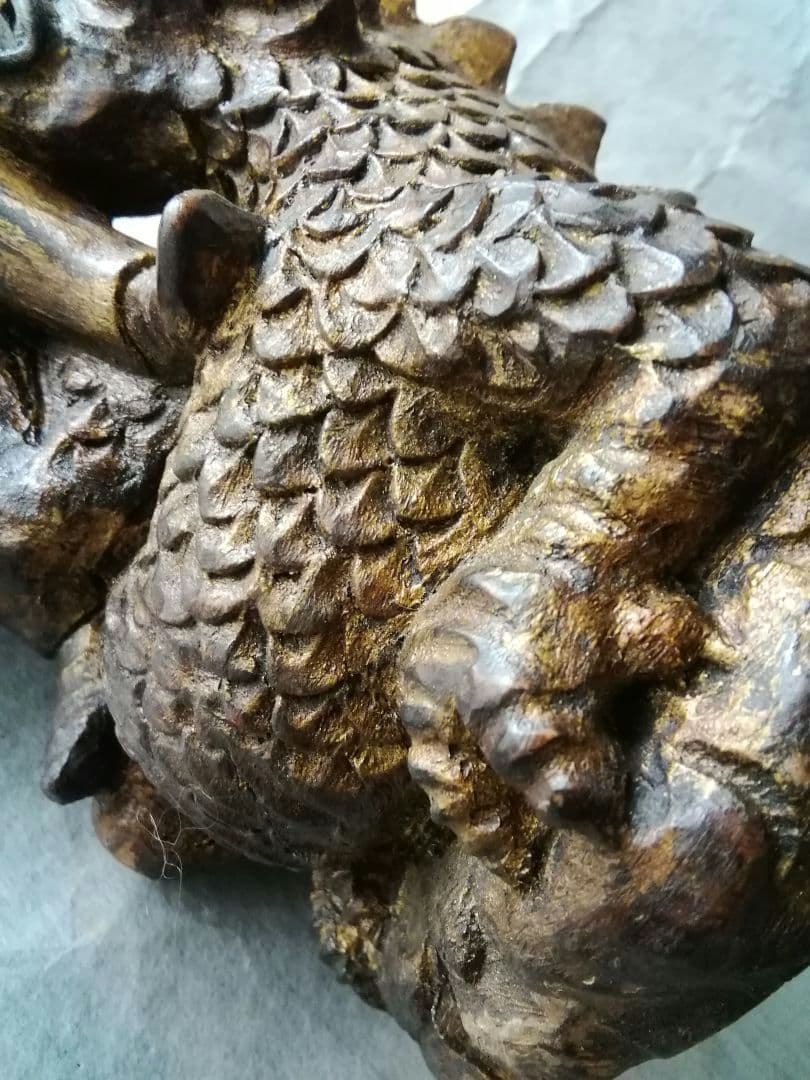 逸品 聖ジョージの竜退治 木彫金彩色聖人像 スペイン 19世紀 キリスト 逸品