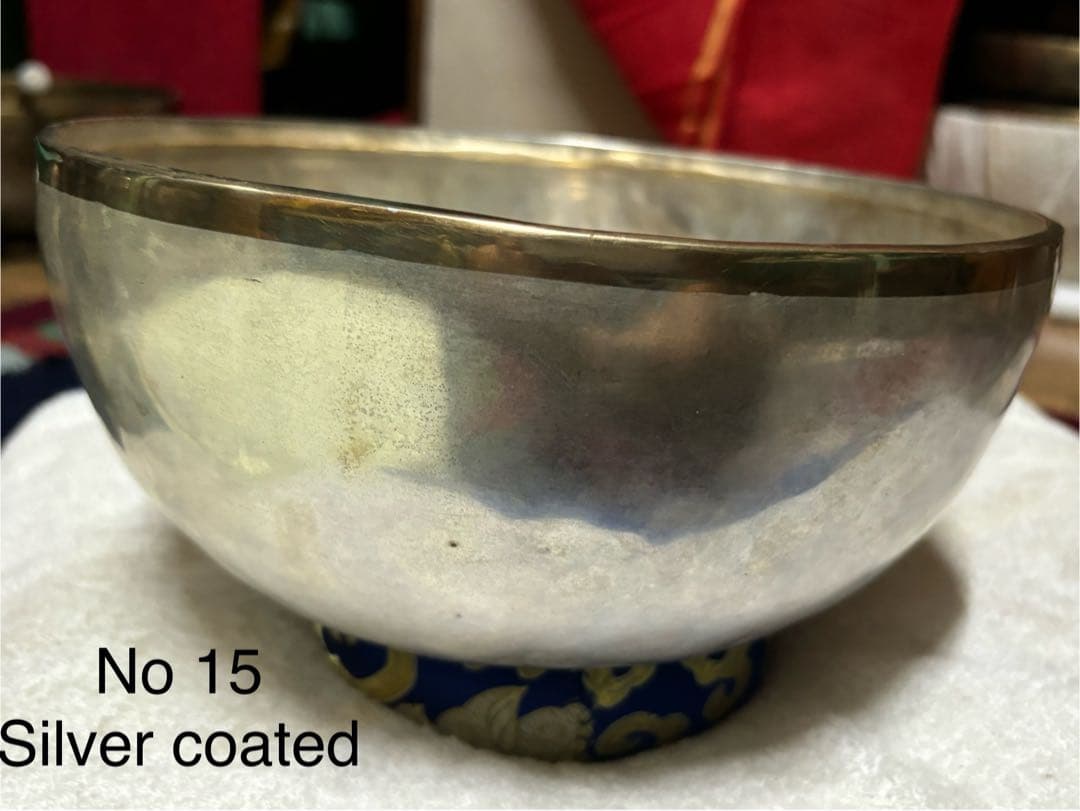 2025 シンギングボウル 銀コーティング No 15 25cm 1735kg