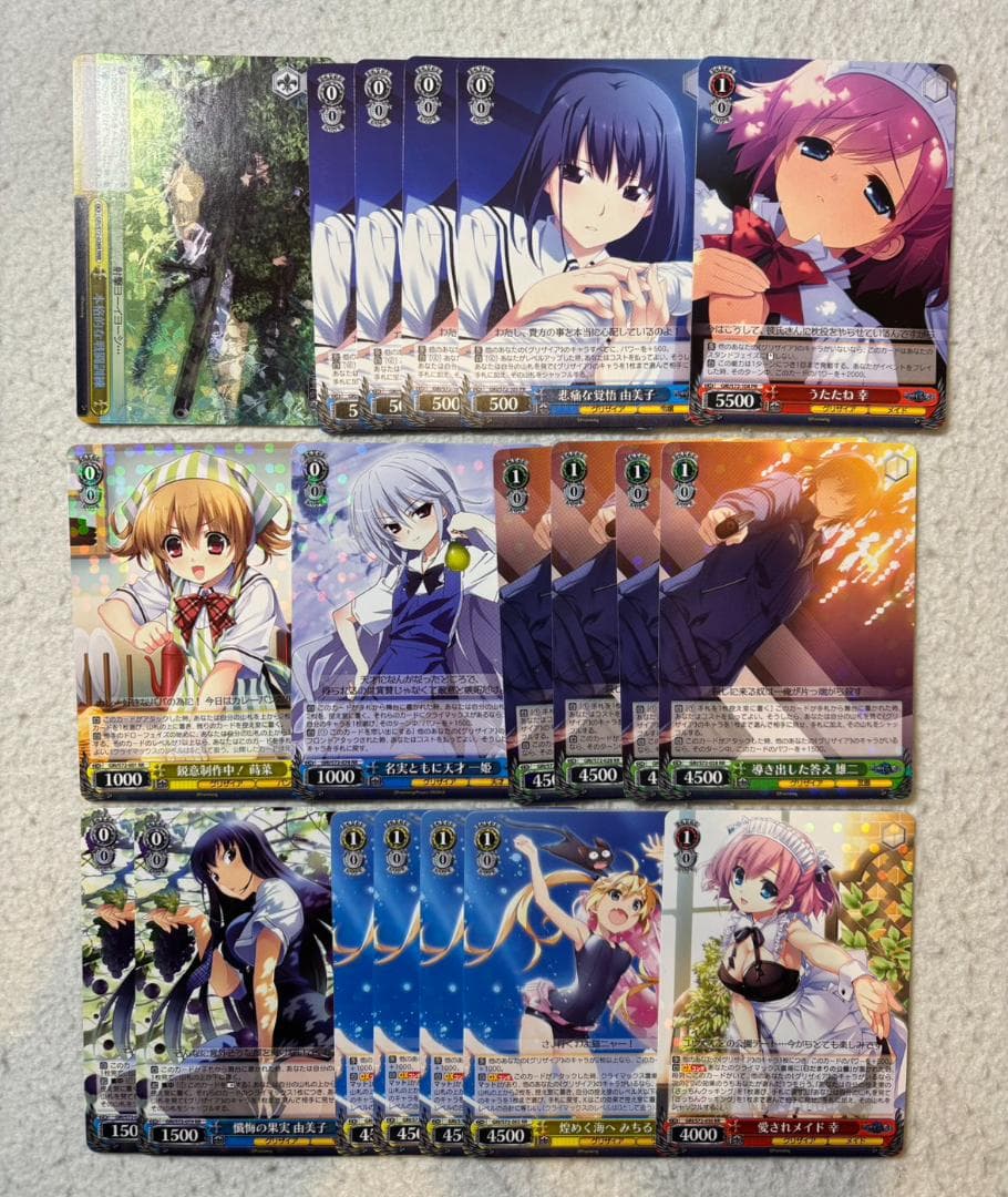 ヴァイスシュヴァルツ グリザイアの果実 カードまとめ売り - メルカリ