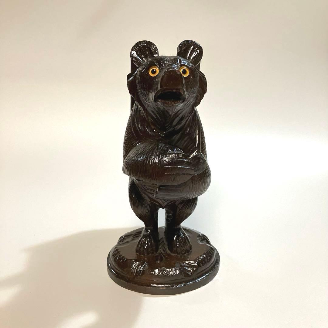 世界の民芸 スイス ブリエンツ 木彫りの熊 木彫り熊 背負子 木彫熊