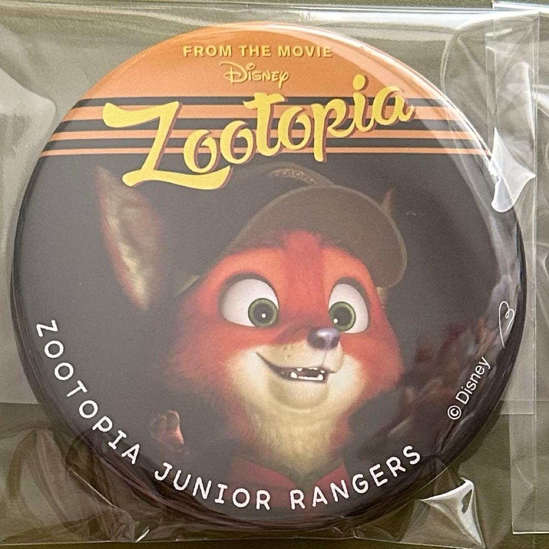 ディズニー ズートピア ニック 幼少期 スタンド付き缶バッジ 100mm