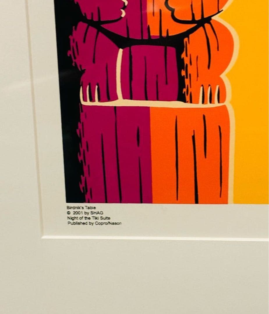 SHAG シャグ シルクスクリーン 額入 直筆サイン ナンバリング アート