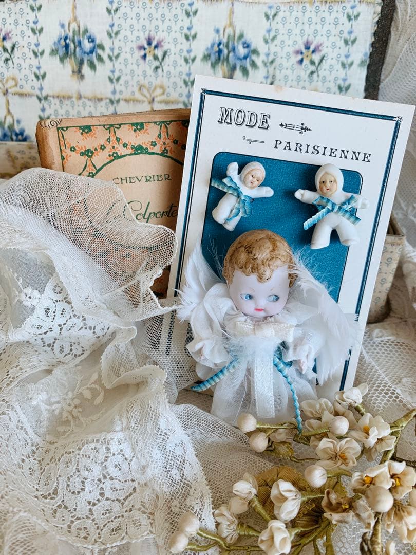 ドイツアンティークスノーベビー2体＆Hertwig ヘルトヴィヒ・ビスクドール