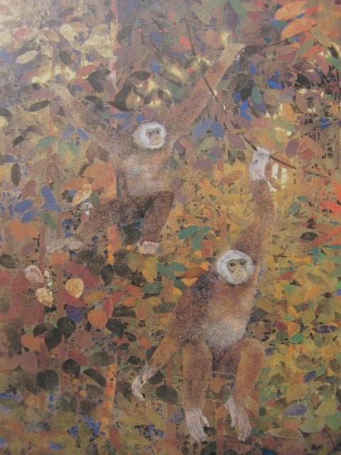 大豊世紀、【森の中に】、希少な額装用画集より、新品額装付、状態良好