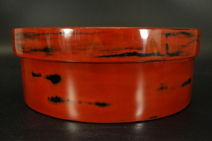 煎茶 根来 塗 茶櫃 旧家蔵出 送料無料(P118)