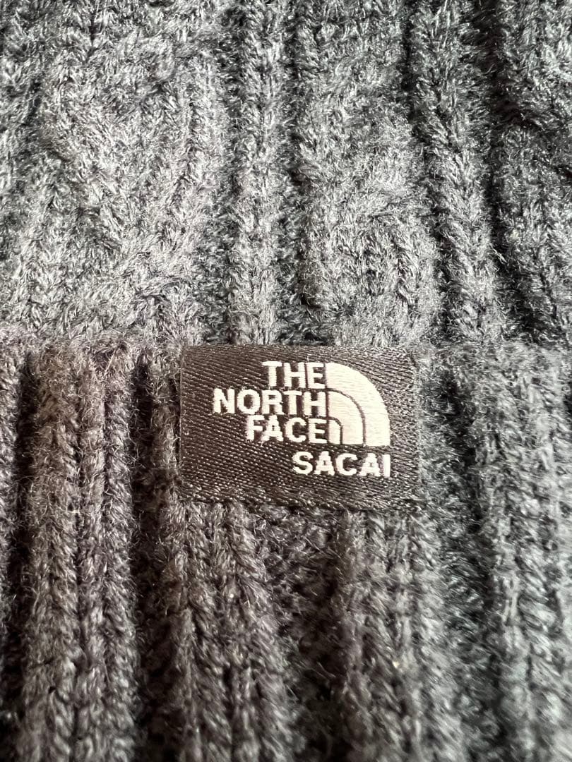 THE NORTH FACE × SACAI ニット帽 ファー付き