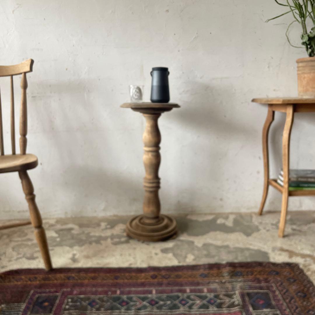 ビンテージ サイドテーブル フラワースタンド 花台 剥離 - メルカリ