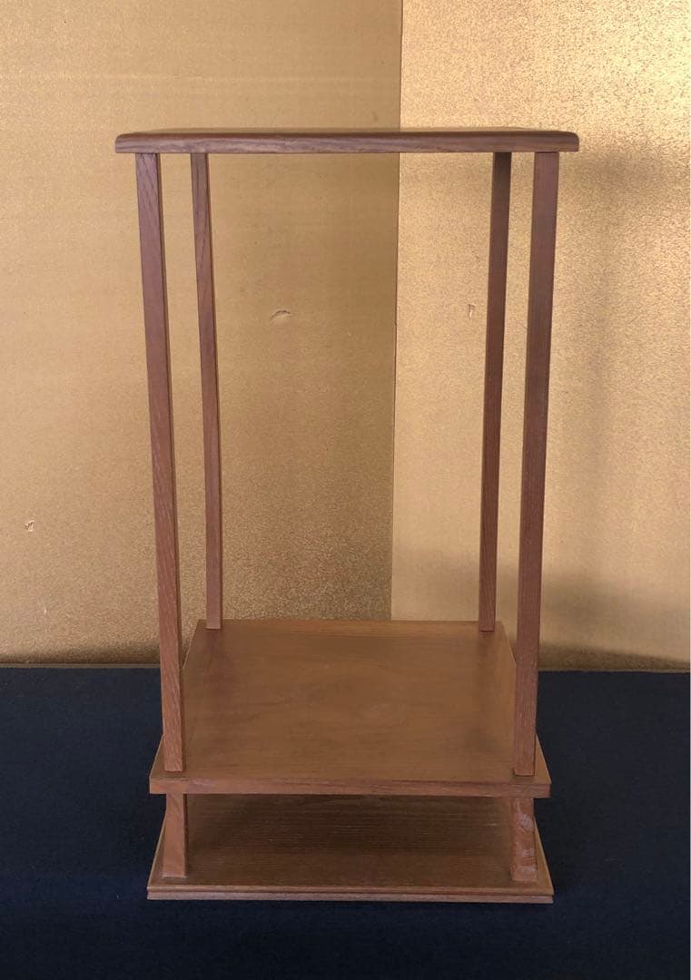 《R》茶道具 桑小卓 組立式 卓下建水 藤伸 元箱　260105か4