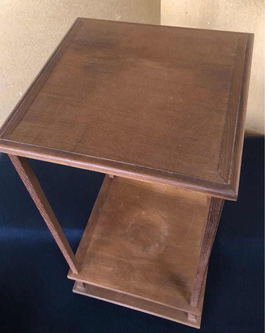 《R》茶道具 桑小卓 組立式 卓下建水 藤伸 元箱　260105か4